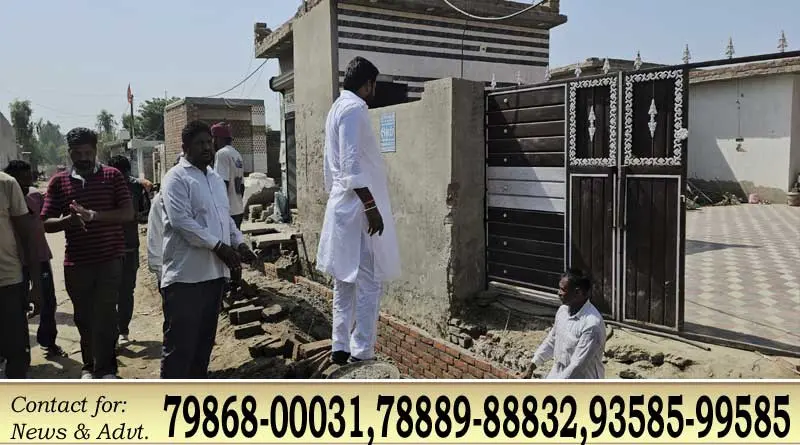Fazilka News-:पंजाब में विकास कार्यों की लहर: सरपंच यूनियन के अध्यक्ष संदीप सिंह भट्टी ने गांव गुलाबा भैणी (वल्ले शाह हिठाड़) में चल रहे विकास कार्यों का लिया गया जायजा