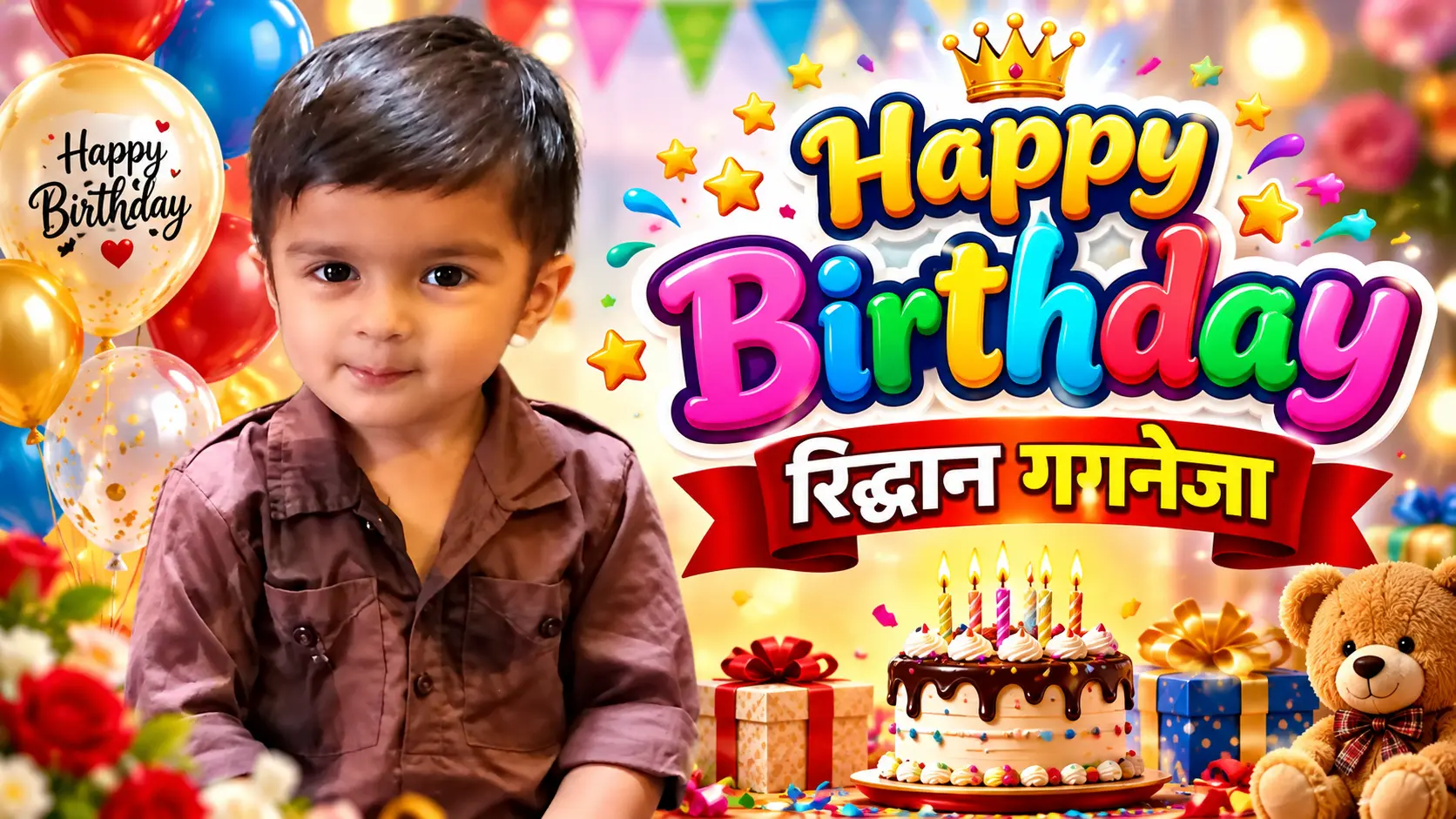 रिद्धान गगनेजा के जन्मदिन पर