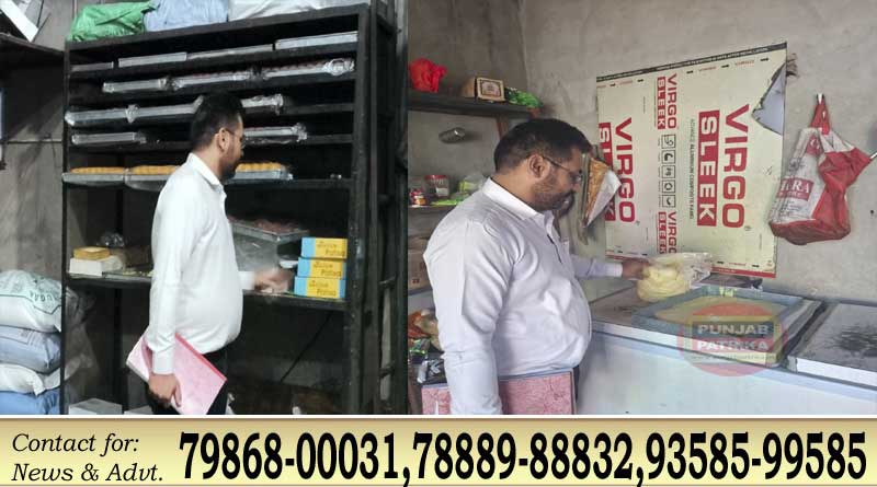 फाजिल्का और अबोहर में मिठाइयों व पनीर के 12 सैंपल लिए, फूड सेफ्टी विभाग की कार्रवाई