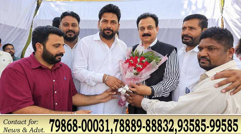फाजिल्का में अमित रिणवा और अतुल नागपाल के ताजपोशी समारोह में पहुंचे संदीप भट्टी